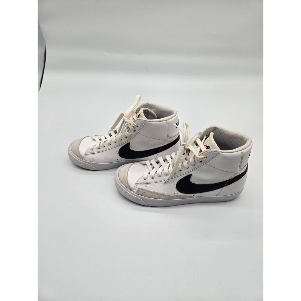 Nike Blazer Mid 77 GS Sneakers White Black Youth 5.5Y DA4086-100